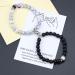 Luokifur Heart Magnetic Tar Bound Bracelets for Couples - Adjustable Pearl & Matt Stone Friendship Gifts in Black & White - Buy Online on GoSupps.com