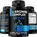 L Arginine L Citrulline Supplement Nitric Oxide Supplements for Men: L-Arginine L-Citrulline Complex Booster Mens Performance Supplements Nitric Oxide Flow Blood Pressure & Vascularity 60 Capsules