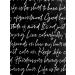 Betty Dain Hair Stylist Shampoo Cape - Waterproof & Stain Resistant Vinyl - Durable & Reusable Cover - Black Secret Messages - 36 x 54 inches - Buy Online on GoSupps.com