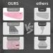 AIKAOS Microfiber Hair Towel Wrap - 2 Button Closure, Super Absorbent Waffle Weave Towel for Quick Drying Curly & Thick Hair (Pink) - Buy Online on GoSupps.com