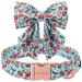 Unique Style Paw's dog collar with fly comfortable dog collar made of cotton Thanksgiving Festival Flying collar for young girls Dogs fly collar with metal buckle XS neck 8-12in XS B: Turkeyparty