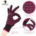 Buy 2 Piece Heat Resistant Gloves with Silicone Bumps - Professional Heat Proof Mitts for Hair Styling & Curling | Universal Fit Size - Buy Online on GoSupps.com