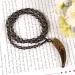 Soulnioi Tiger's Eye Bridge Bracelet & Vintage Obsidian Wolf Tooth Necklace Set - Buy Online on GoSupps.com