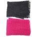 Atimiaza 2Pcs African Exfoliating Net Long African Net Sponge  Durable African Wash Net African Washcloth Scrubbing Net for Exfoliating Cleaning Smooth Soft Skin (Black+Pink) 2Pcs Black+Pink 1