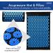 Acupressure Mat Generise Accupressure Body Mat and Pillow Set for Men & Women - Back Neck and Muscle Pain Relief - Includes Travel Bag with Adjustable Strap (Black with Blue Spikes) - Buy Online on GoSupps.com