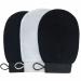 Exfoliating Glove 3pc, Korean Exfoliating Mitt Visibly Lift Away Dead Skin, Revive Glove Exfoliating Glove & Body Exfoliator, Cleanse Dead or Dry Skin, Part of The Best Skincare Kit for Women & Men 3pc(2 black and 1 white)