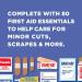 Johnson & Johnson Travel First Aid Kit - 80 pc - Portable Emergency Supplies for Travel, Car & On-The-Go - Buy Online on GoSupps.com