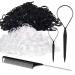 Topsy Tail Hair Tool  IKOCO 1000pcs Hair Rubber Bands with Hair Loop Styling Tool Set  500pcs Clear Hair Elastics 500pcs Black Rubber Bands for Hair 2pcs Hair Loop Tools 1pc Rat Tail Comb