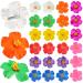 27 Pcs Hawaiian Flower Hair Clips  Hibiscus Foam Hair Accessories Clip for Women  Hawaii Tropical Party Supplies  Vacation Outfit Bridal Wedding Party Decorations  3.15-3.54 Inch
