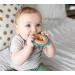 Natural Wood & Silicone Baby Teether - Sand Crab Teething Toy 3M+ (Teal) - Buy Online on GoSupps.com