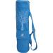 FIT SPIRIT Exercise Yoga Mat Gym Bag with 2 Cargo Pockets Blue Tree