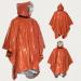 Emergency Survival Poncho Set with Thermal Mylar Blankets - Camping, Hiking, Bug Out Bag Gear - Includes Whistle & Paracord String (Orange) - Buy Online on GoSupps.com