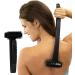 Bearback Back Scratcher: Premium Scratcher for Back & Body. The Original Large Bristled Extendable Folding Long Handle Exfoliating Brush for Adults/Men/Women. Dry/Bath/Shower. (Black)