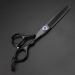 High-end blue diamond black Japanese scissors 440C stainless steel scissors fast cutting hairdressing tools scissors (set) - Buy Online on GoSupps.com