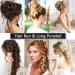 SEGO Real Hair Hairpiece Extensions - Long Messy Bun Updo Voluminous Wavy Platinum Blonde #60 - Shop Internationally Now! - Buy Online on GoSupps.com