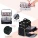 BEGULF Multi-Pocket Nail Polish Organizer Case with UV Light Storage - Holds 48 Bottles - Nail Tech Storage Bag in Black - Buy Online on GoSupps.com