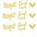 Arthsdite 24Pcs We Will Miss You Cupcake Toppers Glitter Red Love Heart Good Luck Cupcake Picks Retirement Theme Going Away Party Cake Decorations - Gold Glitter Gold Cupcake Toppers - Buy Online on GoSupps.com