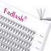 Individual Lashes Fadlash Cluster Eyelashes Extension 10 Root 0.07mm C Curl 8-15mm Mixed Length Eyelashes Individual Cluster Lashes Self-Application DIY Lashes Extensions 8-15mm 10D-0.07-C