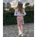 Miipat Baby Girl Fall Winter Outfit Set | Long Sleeve Pullover Top with Mini Skirt | Girls Dress 3-4 Years White Pink - Buy Online on GoSupps.com