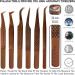 PHLASH TOOLS Diamond Elite Pack of 6 Eyelash Extension Tweezers - Rosegold Set - Buy Online on GoSupps.com