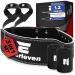 Everleven leather weight leverage set weight lifting belt for men and women Weightlifting Belt fitness gym belt set weightlifting bodybuilding strength sport lifting Belt size select L / XL black