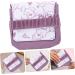 High Capacity Tampon Bag for Women & Girls - Stylish Menstruation Pillow Storage | Violet 13x12x1cm - Buy Online on GoSupps.com