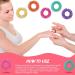 Blulu 50-Piece Acupressure Rings Set for Teens & Adults - Spiky Sensory Finger Massager & Stress Reducer - Orange, Yellow, Purple, Green, Rose Red - Buy Online on GoSupps.com