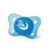 Chicco Physioform Pacifier Set - Silicone 2-6 Months & Rubber 0-2 Months | Supports Healthy Mouth Development | Light Blue (2 Pieces) - Buy Online on GoSupps.com