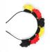ZADAWERK Floral Headband - Black Red Yellow - Perfect for Football Fans | Shipping to Germany & Belgium - Olympic Style - Buy Online on GoSupps.com