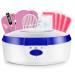 Ayitoo paraffin baths wax bath for hands and feet with accessories electric wax bath with paraffin wax paraffin wax bath for hands and feet device 265W - blue 265W -B