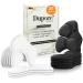 Dupore 20x Premium heel cushion shoe inserts - self -adhesive heel protection - anti -slip heel cushion for shoes - heel protection pumps high heels - heel pillow against blowing & friction black - white