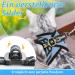 Rabbitgoo Adjustable Cat Dishes Set with Leash - Soft Reflective Stripes for Cats & Kittens - Light Blue - Buy Online on GoSupps.com