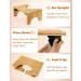 Easoger Bamboo Toilet Stool - 7'' Foldable Potty Step Stool for Squatting - 330 lbs Capacity - Buy Online on GoSupps.com