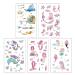 Mermaid Temporary Tattoos (200PCS+), Konsait Under the Sea Party Body Stickers for Girls Birthday, Goodie Bag Filler & Kids Party Favor - Buy Online on GoSupps.com