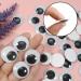 TOAOB 150pcs 1 Inch Self-Adhesive Black Wiggle Googly Eyes - DIY Arts & Crafts Accessories - Buy Online on GoSupps.com