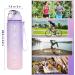 1L BPA-Free Sports Water Bottle with Straw & Time Marking | Purple Gradient for Gym Office Camping & Running - Buy Online on GoSupps.com