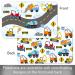 Construction Trucks 4 Pack Reversible Placemats for Kids - BPA Free, Made in USA - Buy Online on GoSupps.com