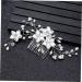 Mikinona 1pc Bridal Hair Combs Wedding Hair Combs Floral Hair Clips Headdress for Women Bridal Hair Pin Bride Hair Combs Pearl Clips for Hair Rhinestone Hair Clips Wedding Headpiece White - Buy Online on GoSupps.com
