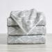 Great Bay Home Cassie Collection 100% Cotton Jacquard Hand Towels, Absorbent & Quick-Dry - White/Grey (4-Pack) - Buy Online on GoSupps.com