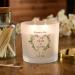 Personalised Large Double Wick Wedding Candle Gift with Floral Heart (Lemongrass & Coconut) - Buy Online on GoSupps.com