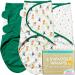 Juicy Bumbles Swaddle Blanket 0-3 Months - 100% Cotton Baby Swaddle Wrap Newborn - Set of 3 Swaddle Wrap - Baby Essentials for Newborn Baby Boy and Girl Jungle Small: 0-3 Months