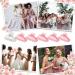 Bride Claw Clip Set - White Pink Acrylic Hair Clip with Rhinestone Logo - Bachelorette Gifts for Bridesmaid - Bachelorette Party Decorations and Wedding Gift - Buy Online on GoSupps.com