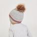 LANGZHEN Toddler Kids Winter Hat Earflap Knit Cap Fleece Lined Beanie for 2-4 Years Grey-Pompon - Buy Online on GoSupps.com