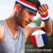 Favofit Sports Headbands/Wristbands for Gym Workout & Yoga | Super Comfy Sweatbands for Various Sports | Red/White/Blue - Buy Online on GoSupps.com