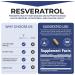 Meo Nutrition Resveratrol 600mg 60 Capsules | Antioxidant Supplement | Non-GMO Gluten-Free Vegan | Supports Wellness & Vitality | Made in USA - Buy Online on GoSupps.com