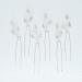 Silver Rhinestone Crystal Bridal Hair Pins - 6pcs Wedding Hair Accessories - Buy Online on GoSupps.com