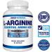 Premium L Arginine Nitric Oxide Booster - 1340mg with L-Citrulline & Amino Acids - Heart & Muscle Gain Supplement - 60 Capsules - Buy Online on GoSupps.com