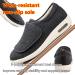 LGZY Women's Diabetic Walking Shoes - Fleece Thickening - Adjustable Strap - Plantar Fasciitis Slippers - Breathable Supportive Sneakers - Nizi Cloth Black 43.5 EU - Buy Online on GoSupps.com
