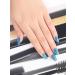 Kalolary Gel Nail Polish Strips Nail Gel Art Sticker Waterproof Full Nail Wraps Decal Sets with Nail File and Stick for Women Girls Nail Art Decor (UV/LED Lamp Required) (Shiny Blue) - Buy Online on GoSupps.com