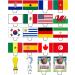 World Cup 2022 Edible Cupcake Toppers - Stand-up Wafer Cake Decorations - All 32 Countries - Buy Online on GoSupps.com
